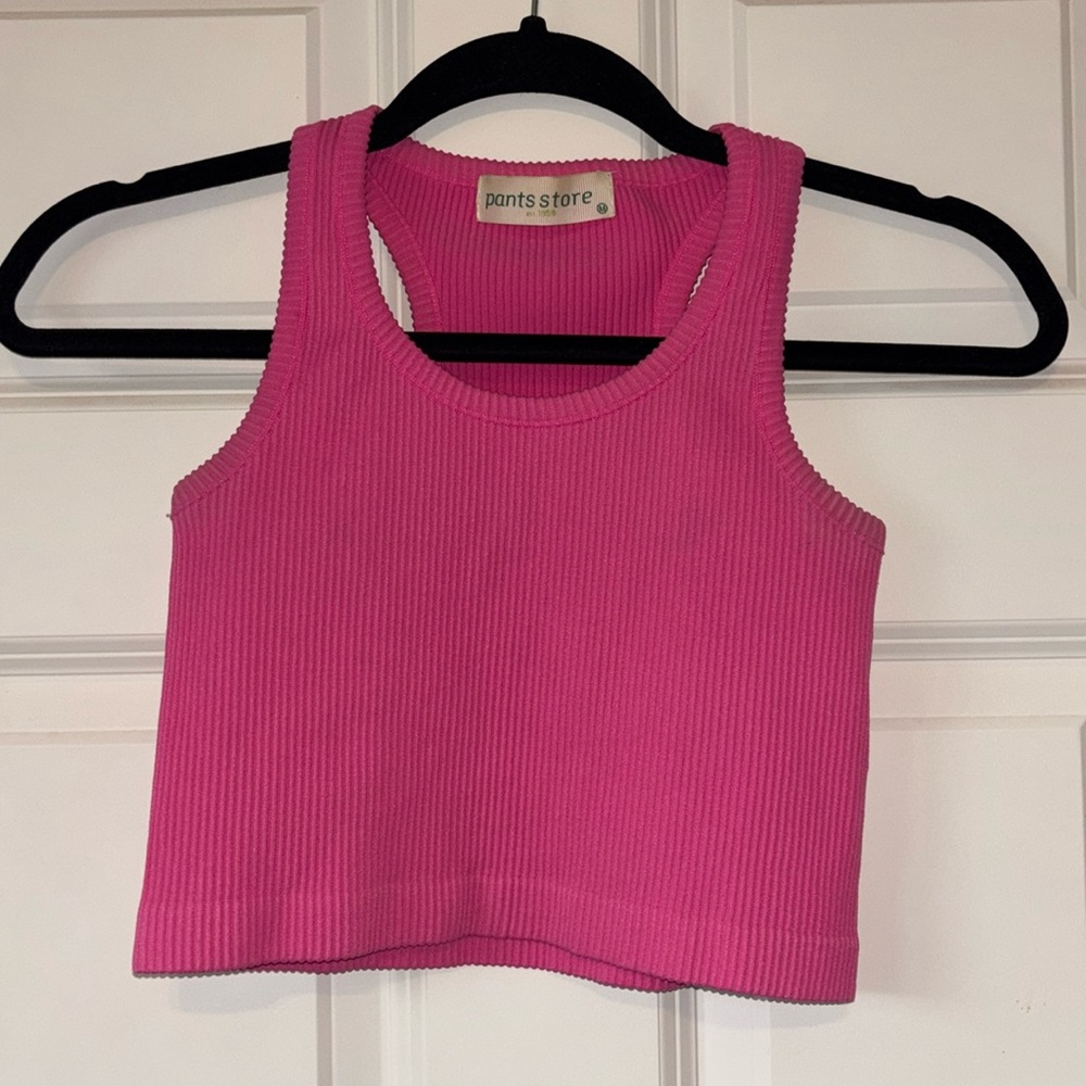 Pants store Pink cropped tank